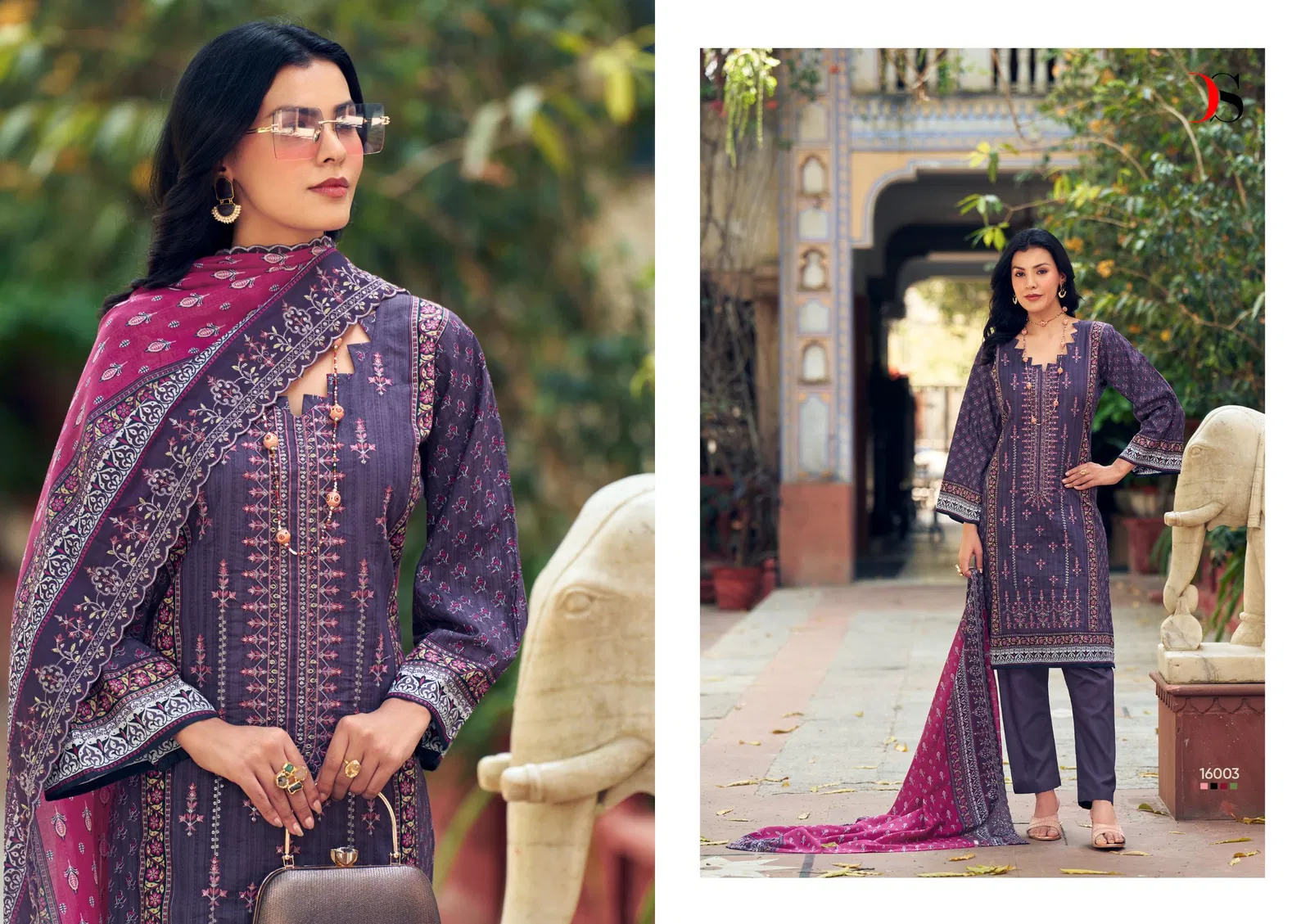 Bin Saeed 16 By Deepsy Pure Cotton Embroidery Online Pakistani Salwar Suits Wholesale